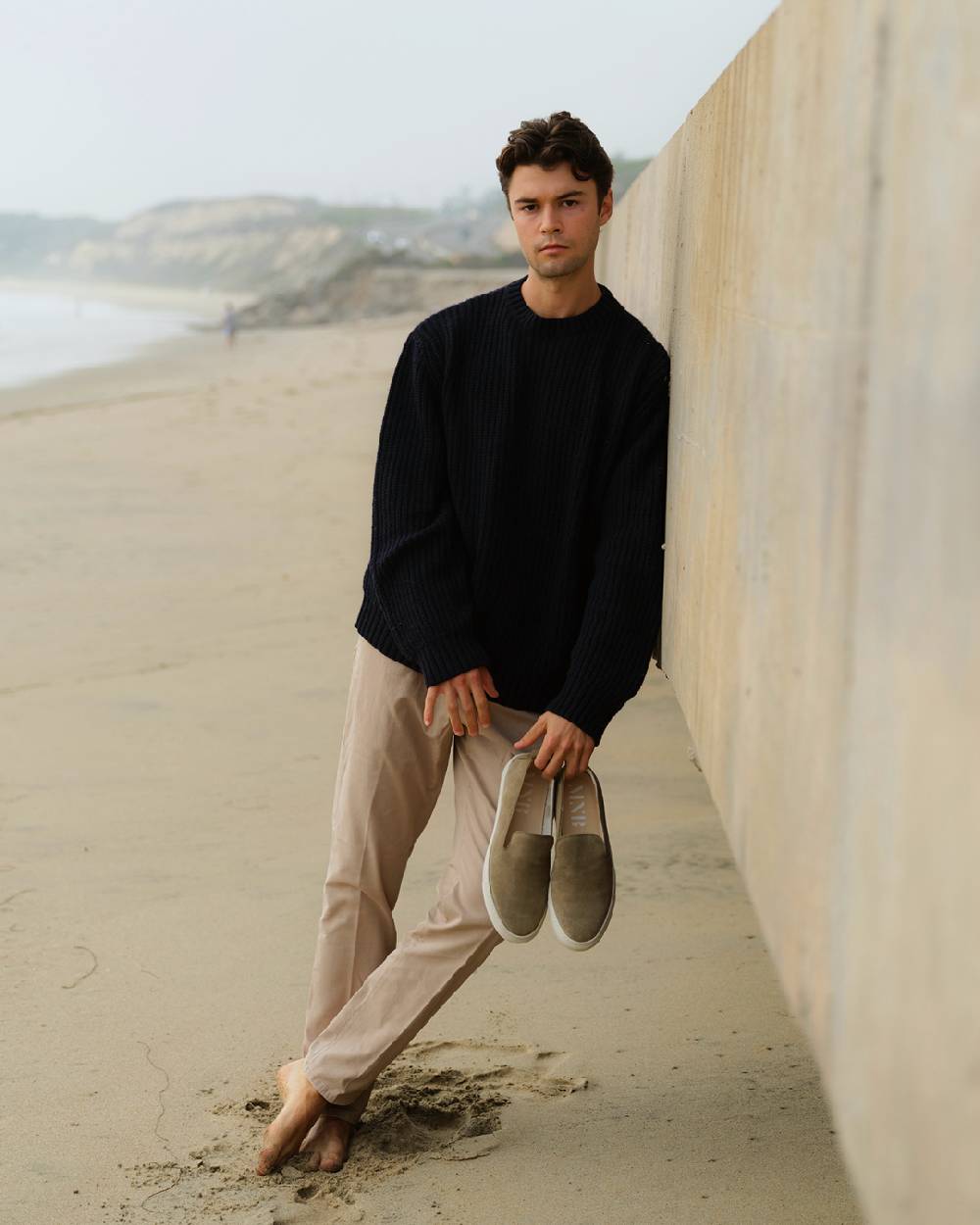 Manebí Slip-On in pelle scamosciata - Hamptons - Forest In vendita
