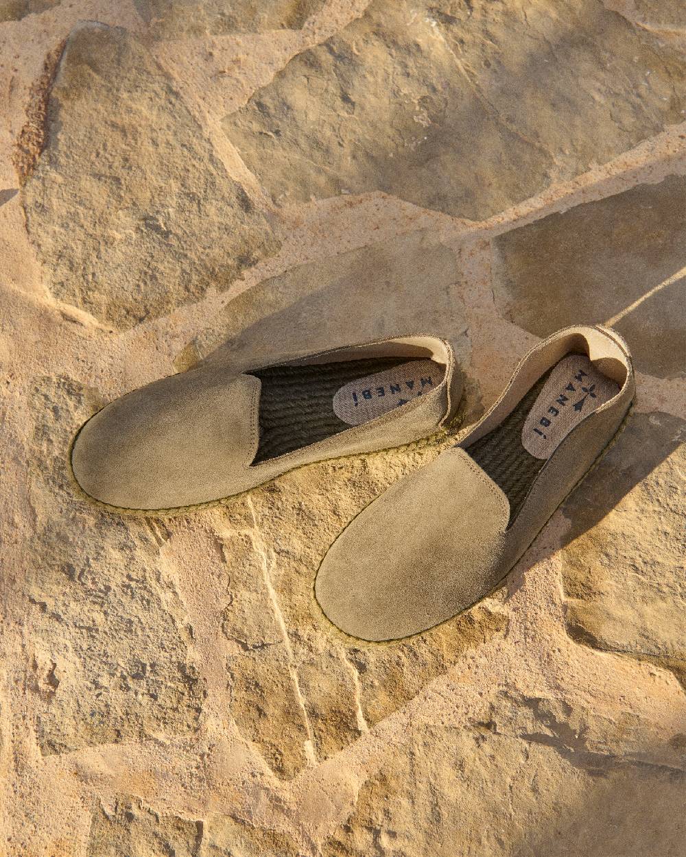 Manebí Espadrillas flat in pelle scamosciata - Hamptons - Forest On Tone Affare Del Giorno