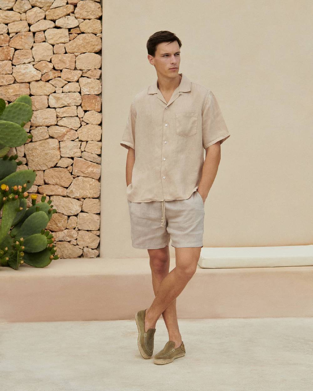 Manebí Mocassini Traveler Espadrillas in pelle scamosciata- Hamptons - Forest Sottocosto