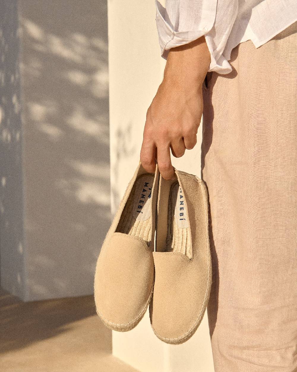 Manebí Espadrillas - Hamptons - Champagne Beige Offerta