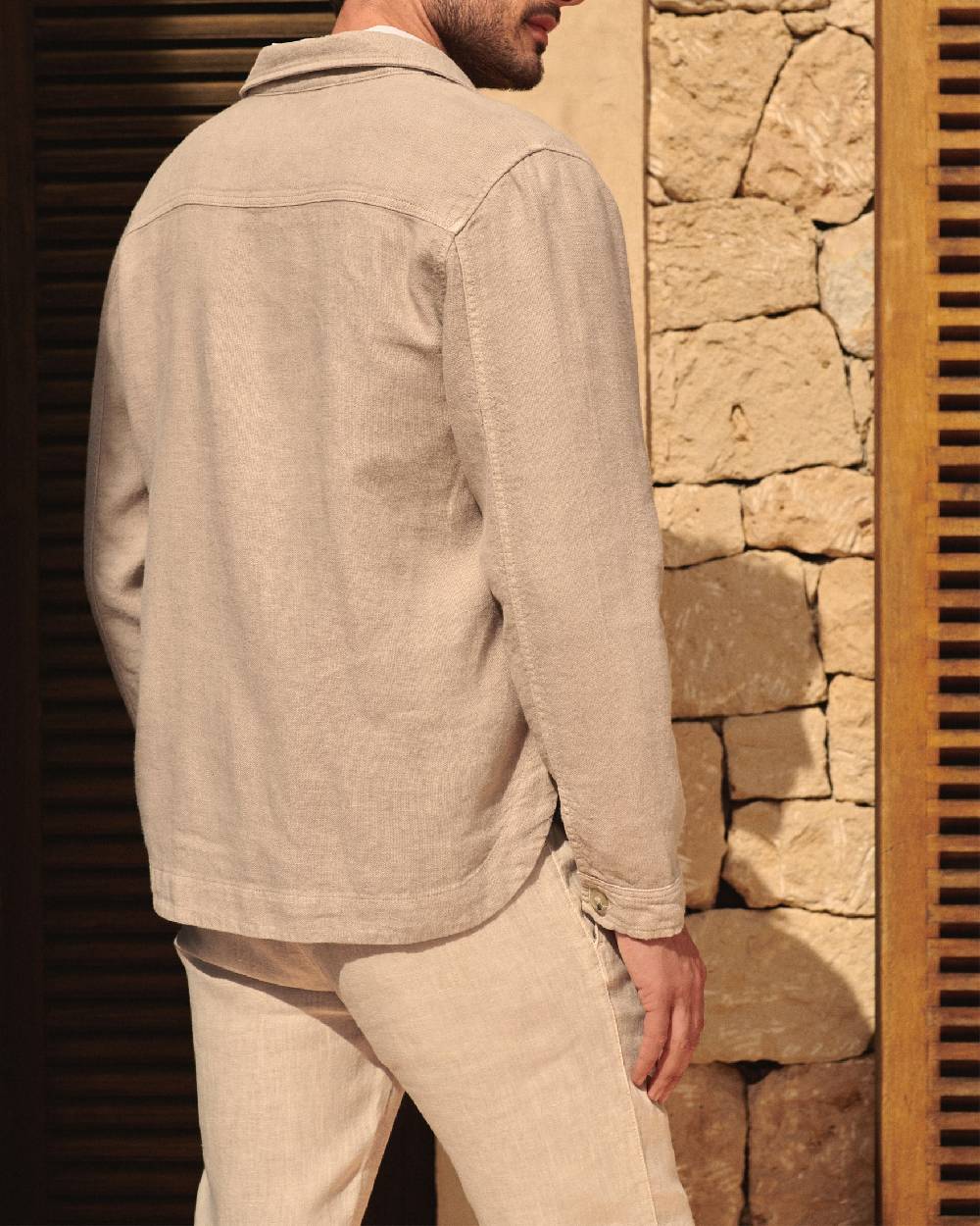 Manebí Linen Sahara Over Jacket - Kaki Beige I Più Venduti