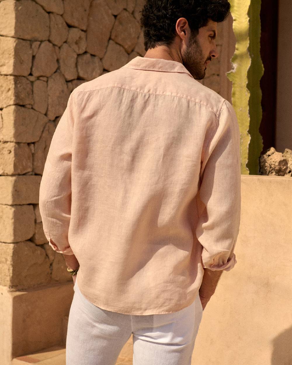 Manebí Washed Linen Panama Shirt - Spanish Villa Nuovo