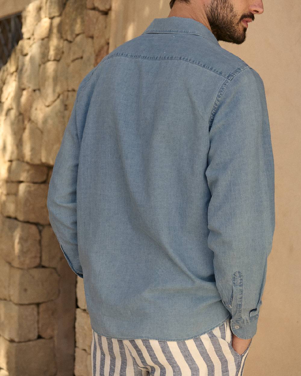 Manebí Lenim: Linen Denim|Panama Shirt Vendita