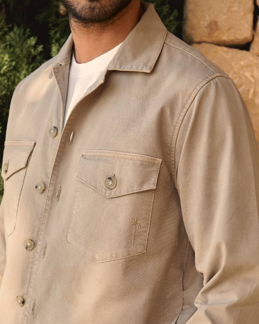 Manebí Stonewashed Cotton|Santa Fe Field Jacket - Beige Spedizione Gratuita