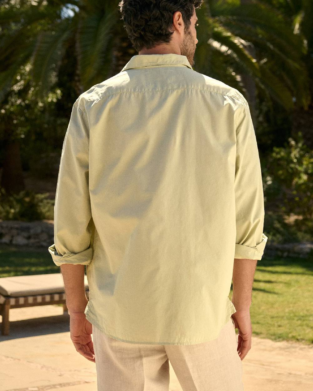 Manebí Poplin Panama Shirt - Light Green Pezzi Unici