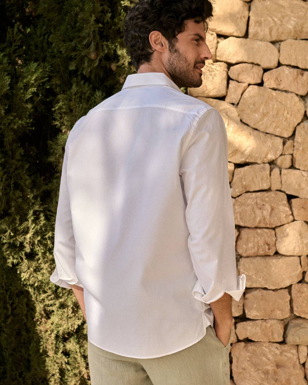 Manebí Poplin Panama Shirt - Off White Qualità Garantita