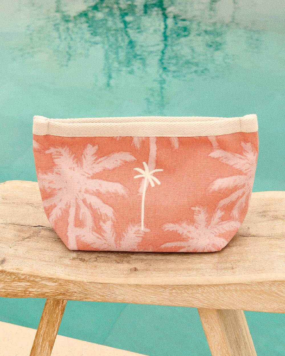 Manebí Canvas Tender2Tote - Sunbaked \u0026 Cream Pink Maxi Palm Nuova