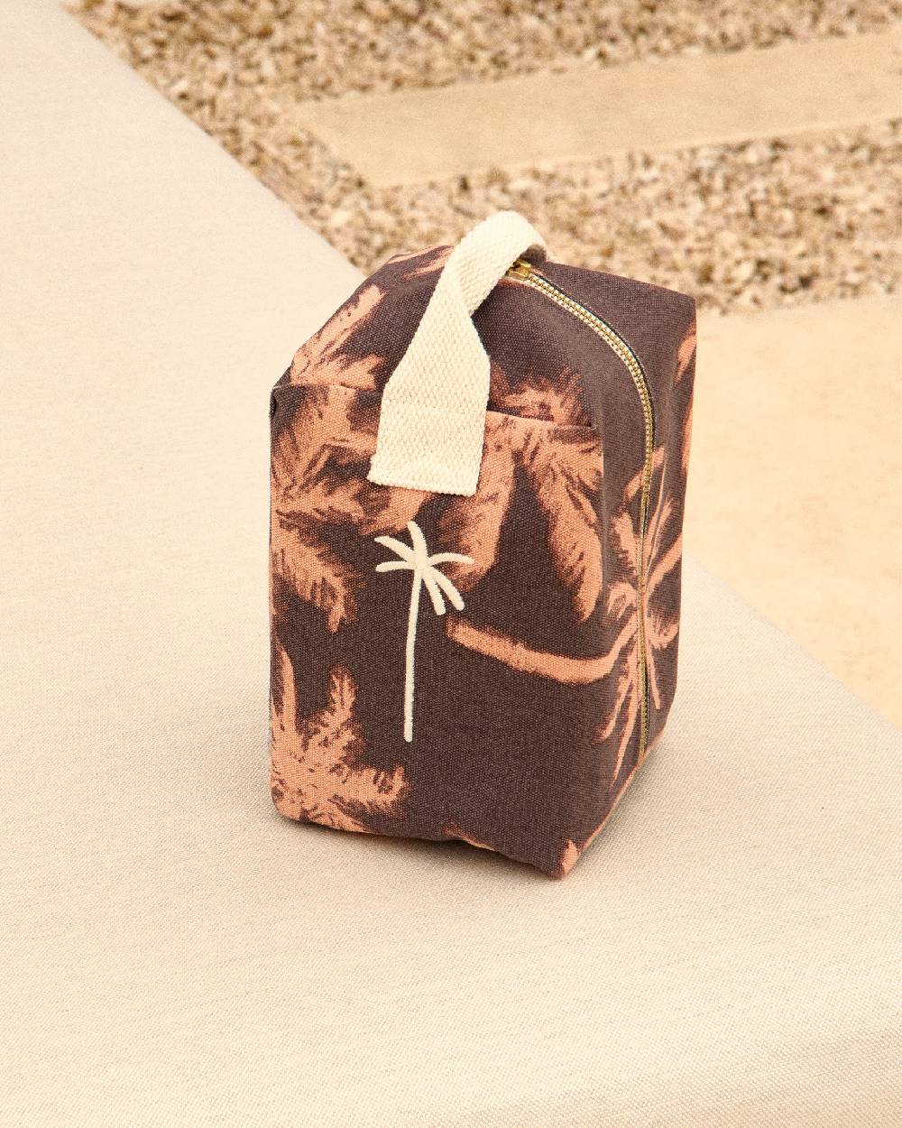 Manebí Canvas Large Beauty - Cocoa \u0026 Orange Rust Maxi Palm Moda