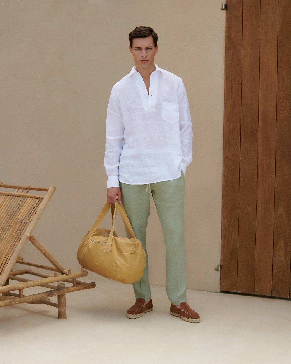 Manebí Canvas Weekend Bag - La Havana Cuero Italy
