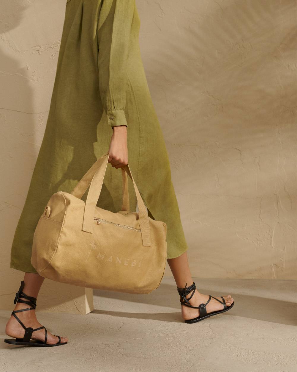 Manebí Canvas Weekend Bag - La Havana Cuero Italy