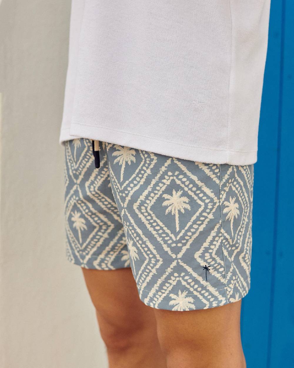 Manebí Printed Swim Shorts - Indigo Spedizione Gratuita