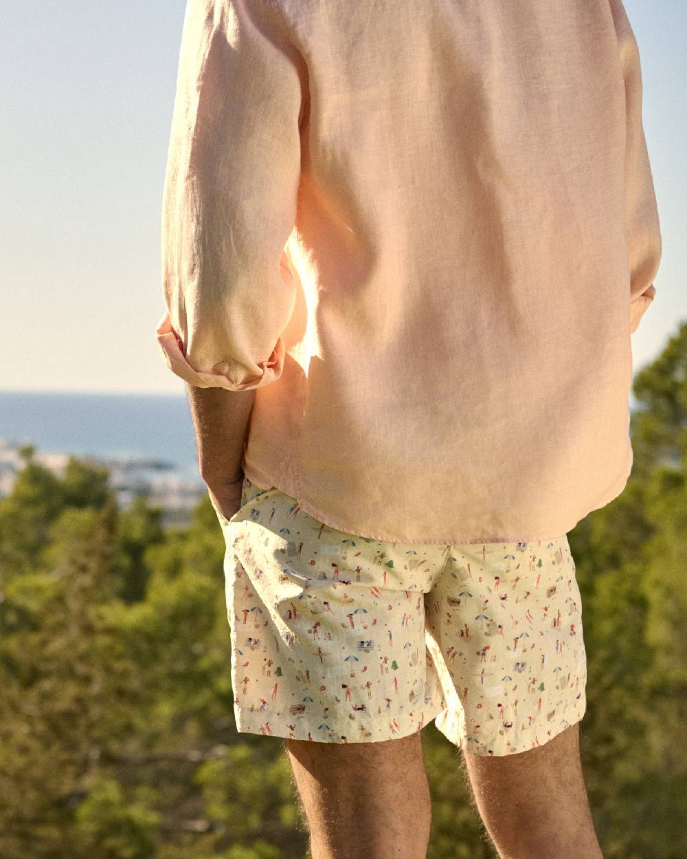 Manebí Printed Swim Shorts - Kids At The Beach Soddisfazione Garantita