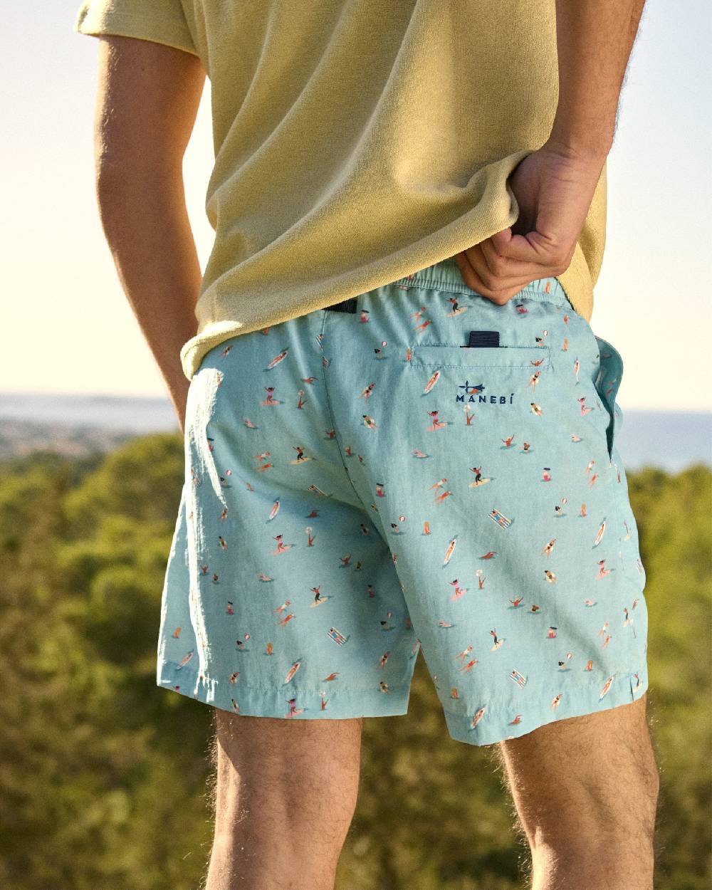 Manebí Printed Swim Shorts - Kids In The Sea Qualità Garantita