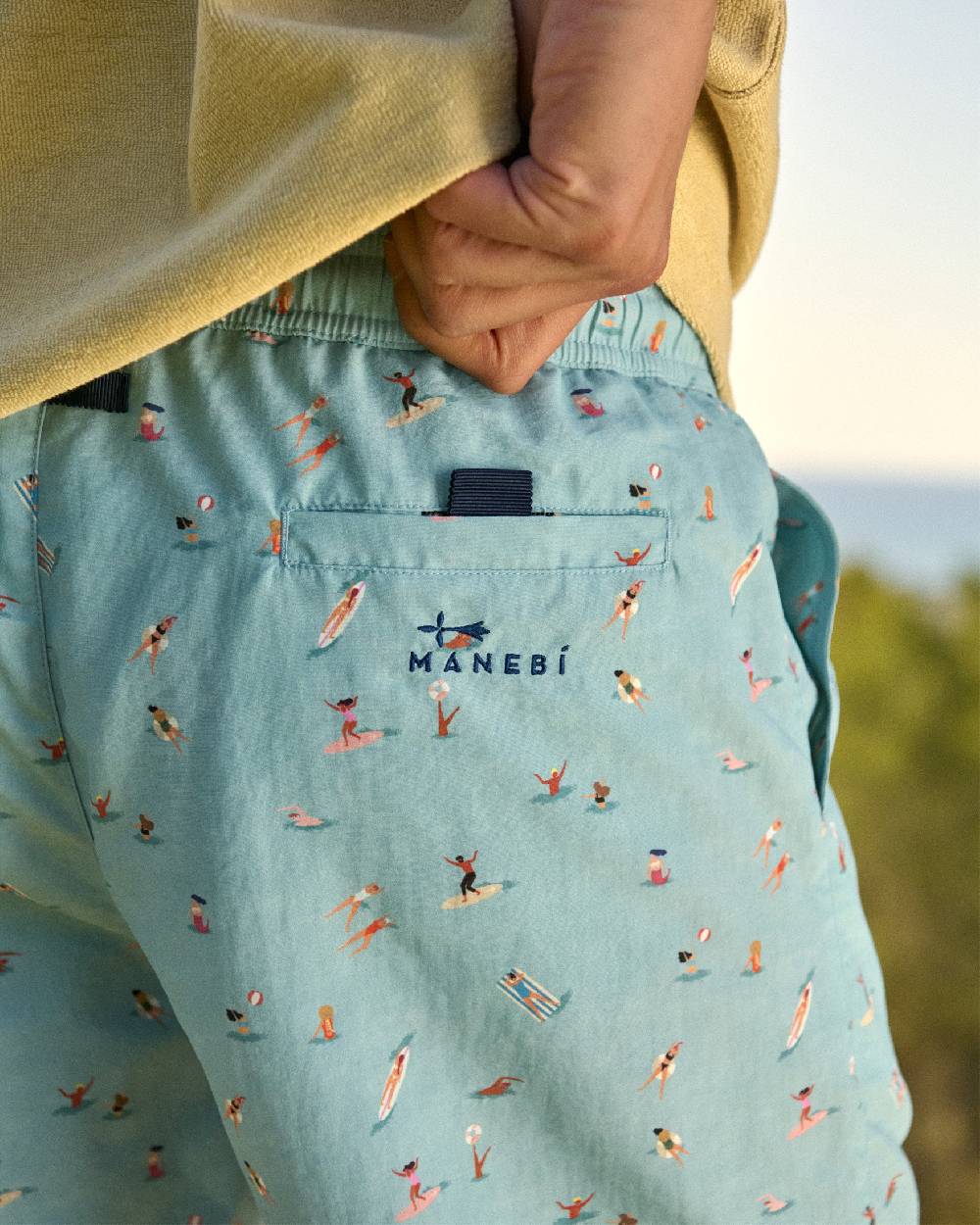 Manebí Printed Swim Shorts - Kids In The Sea Qualità Garantita