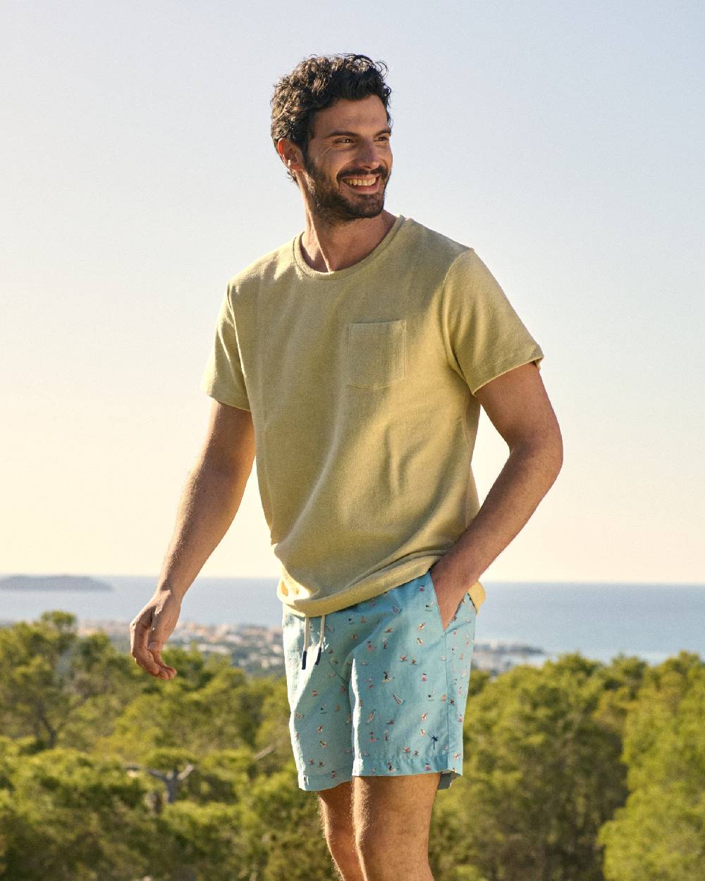 Manebí Printed Swim Shorts - Kids In The Sea Qualità Garantita
