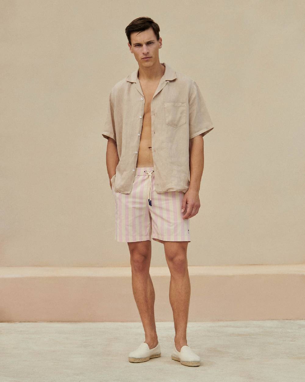 Manebí Printed Swim Shorts - Antique Rose Consegna Veloce