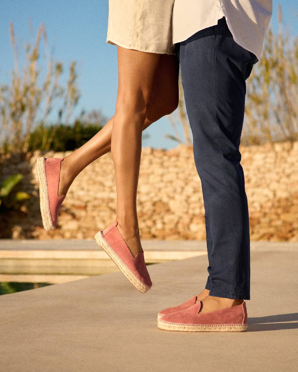 Manebí Suede Double Sole Espadrilles - Hamptons Terracotta Saldi