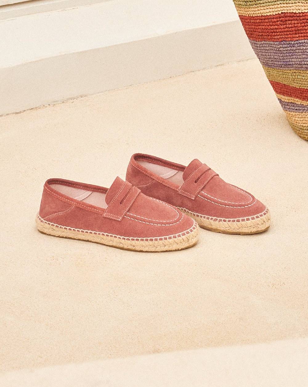 Manebí Suede Loafers Espadrilles - Hamptons Terracotta Hotsell