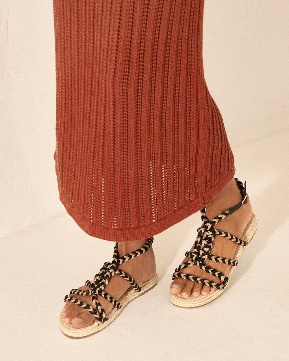 Manebí Jute Tie-Up Rope Sandals - Yucatán Natural Tie-Up Soddisfazione Garantita