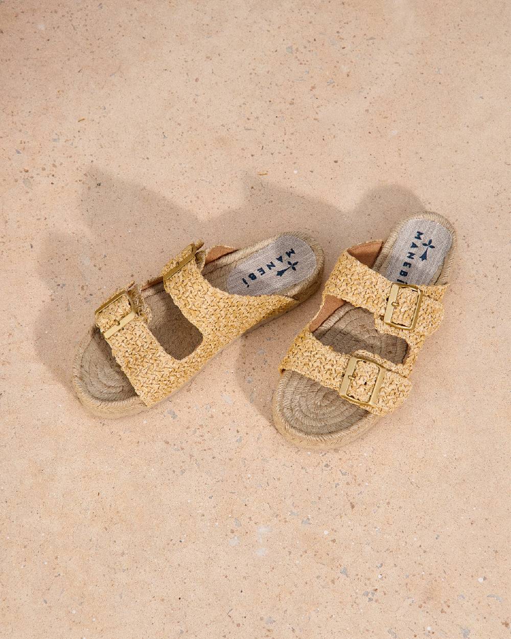 Manebí Raffia Nordic Sandals - Raffia Net Fino Al -60%