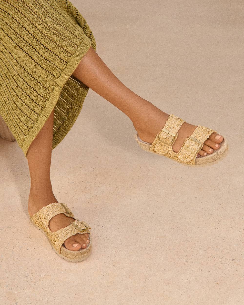 Manebí Raffia Nordic Sandals - Raffia Net Fino Al -60%