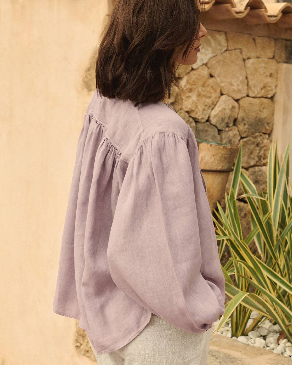 Manebí Linen Varadero Shirt - Iris Outlet