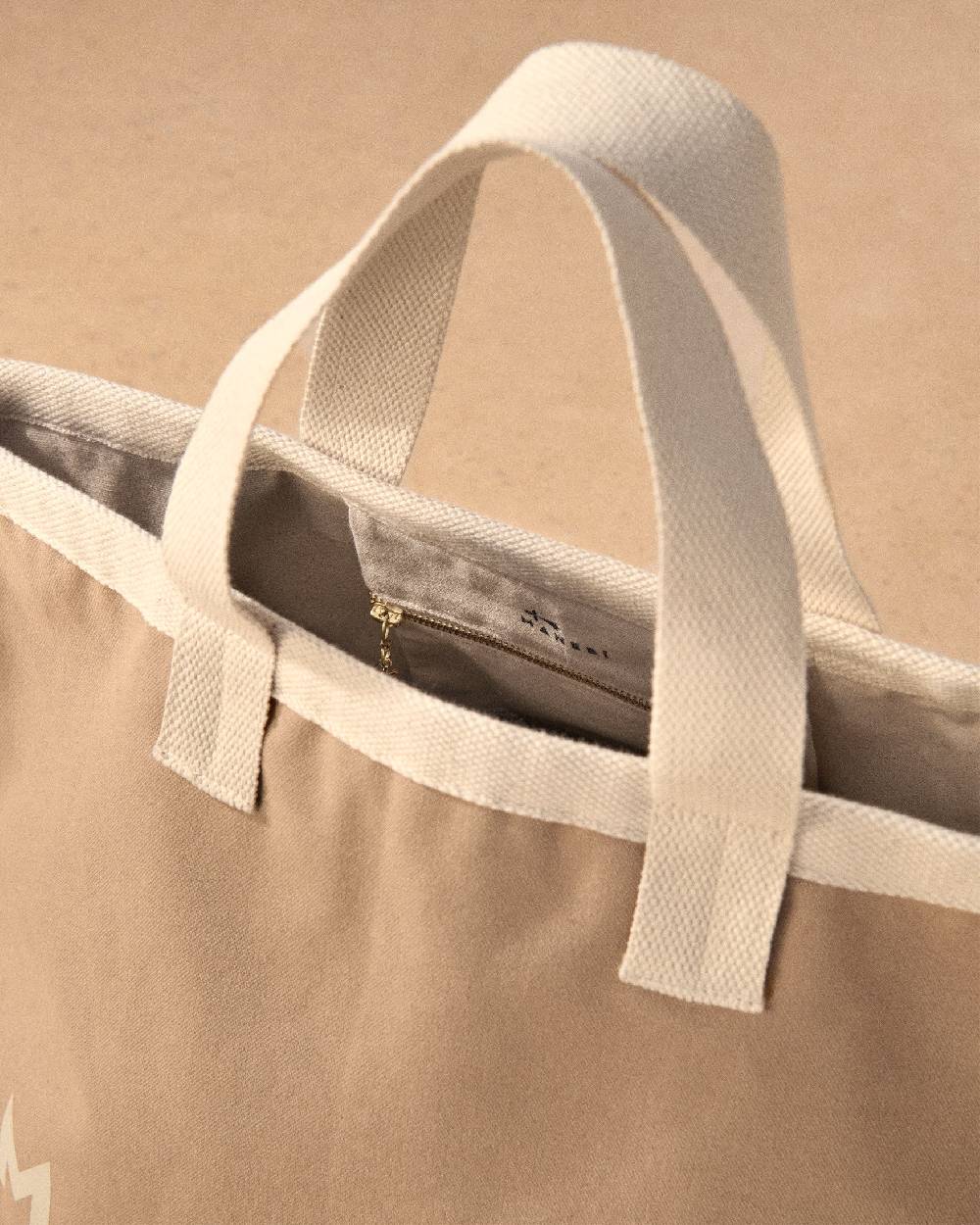 Manebí Canvas California Tote Bag - Desert With Ecru Logo Promozione