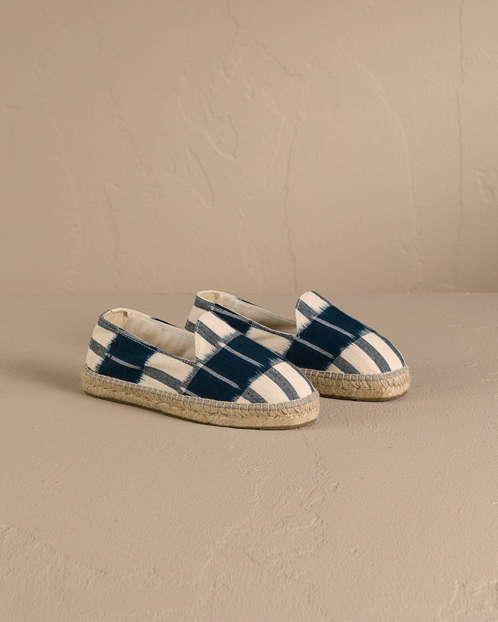 Manebí Dyed Cotton Espadrilles - Navy Blue And Indigo Pattern Affare Del Giorno