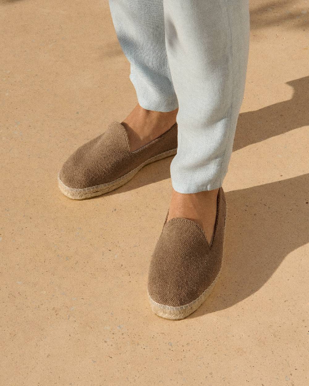 Manebí Coarse Woven Canvas Espadrilles - Vintage Taupe Convenienza