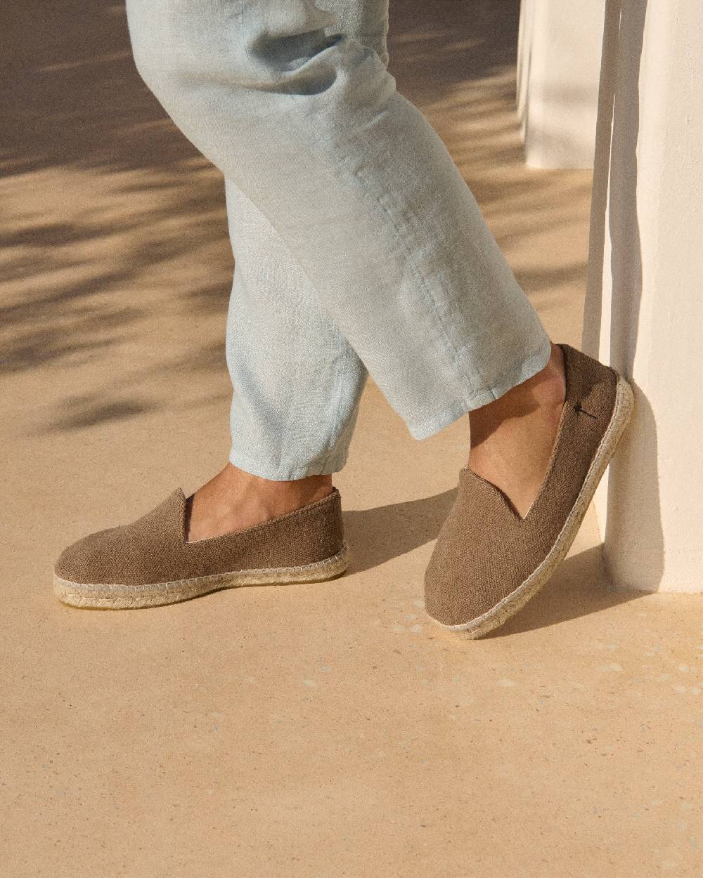 Manebí Coarse Woven Canvas Espadrilles - Vintage Taupe Convenienza