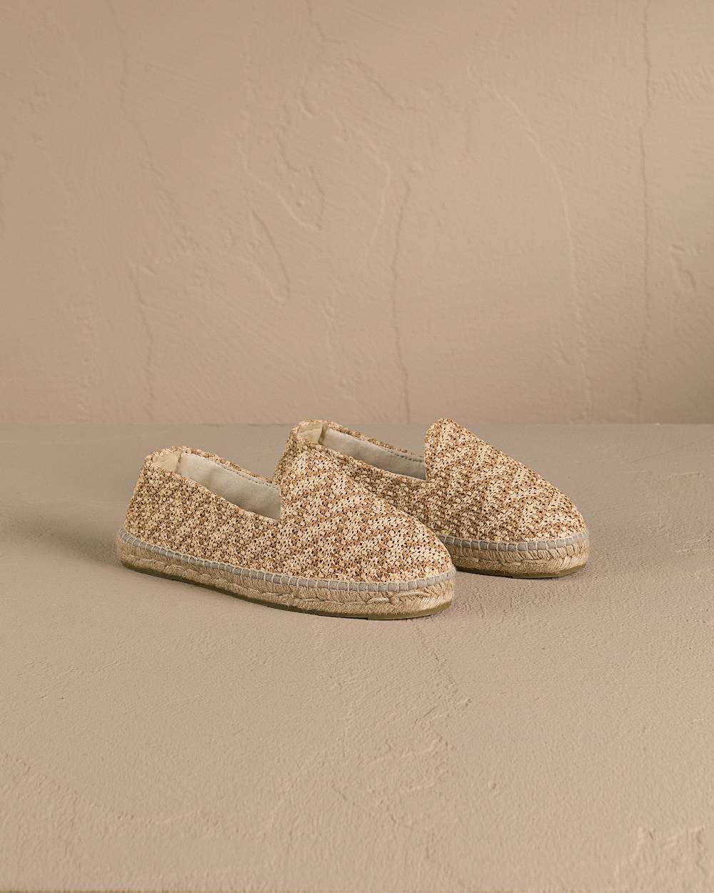 Manebí Raffia Zig Zag Espadrilles - Cream \u0026 Natural Saldi