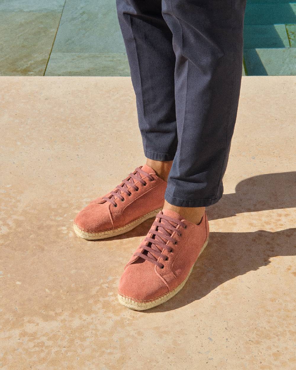 Manebí Suede LaceUp Espadrilles - Terracotta Offerte