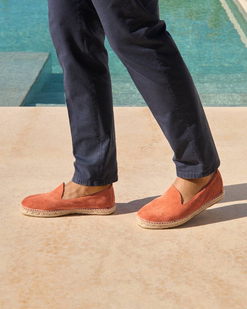 Manebí Suede Espadrilles - Orange Rust Hotsell