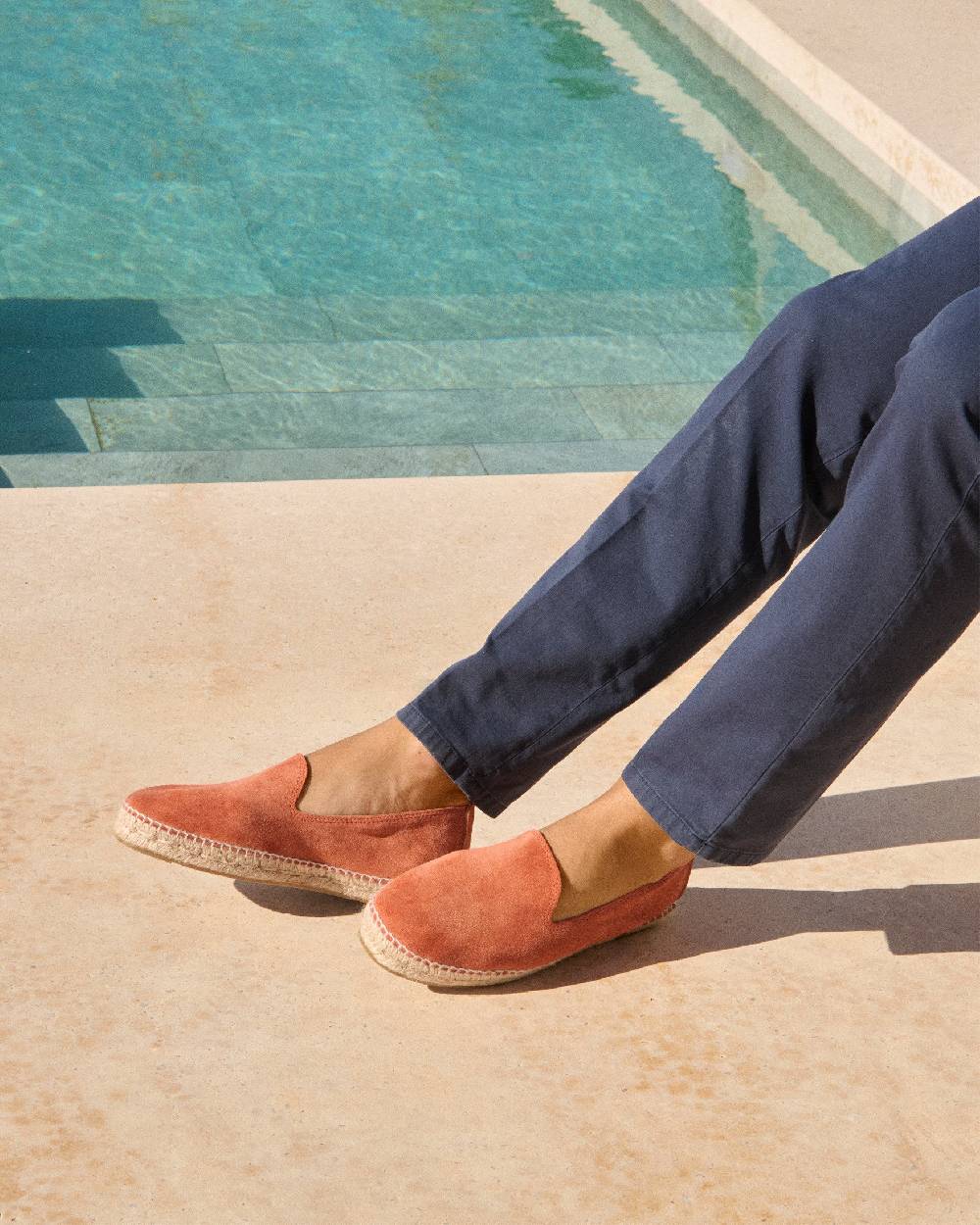 Manebí Suede Espadrilles - Orange Rust Hotsell