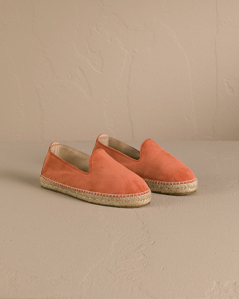 Manebí Suede Espadrilles - Orange Rust Hotsell