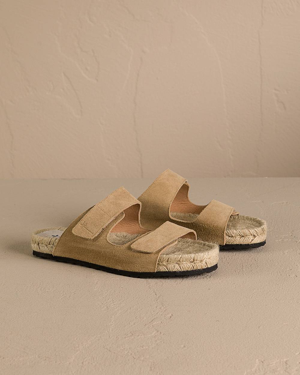 Manebí Suede Strap Nordic Sandals - Washed Beige Vendita Economica