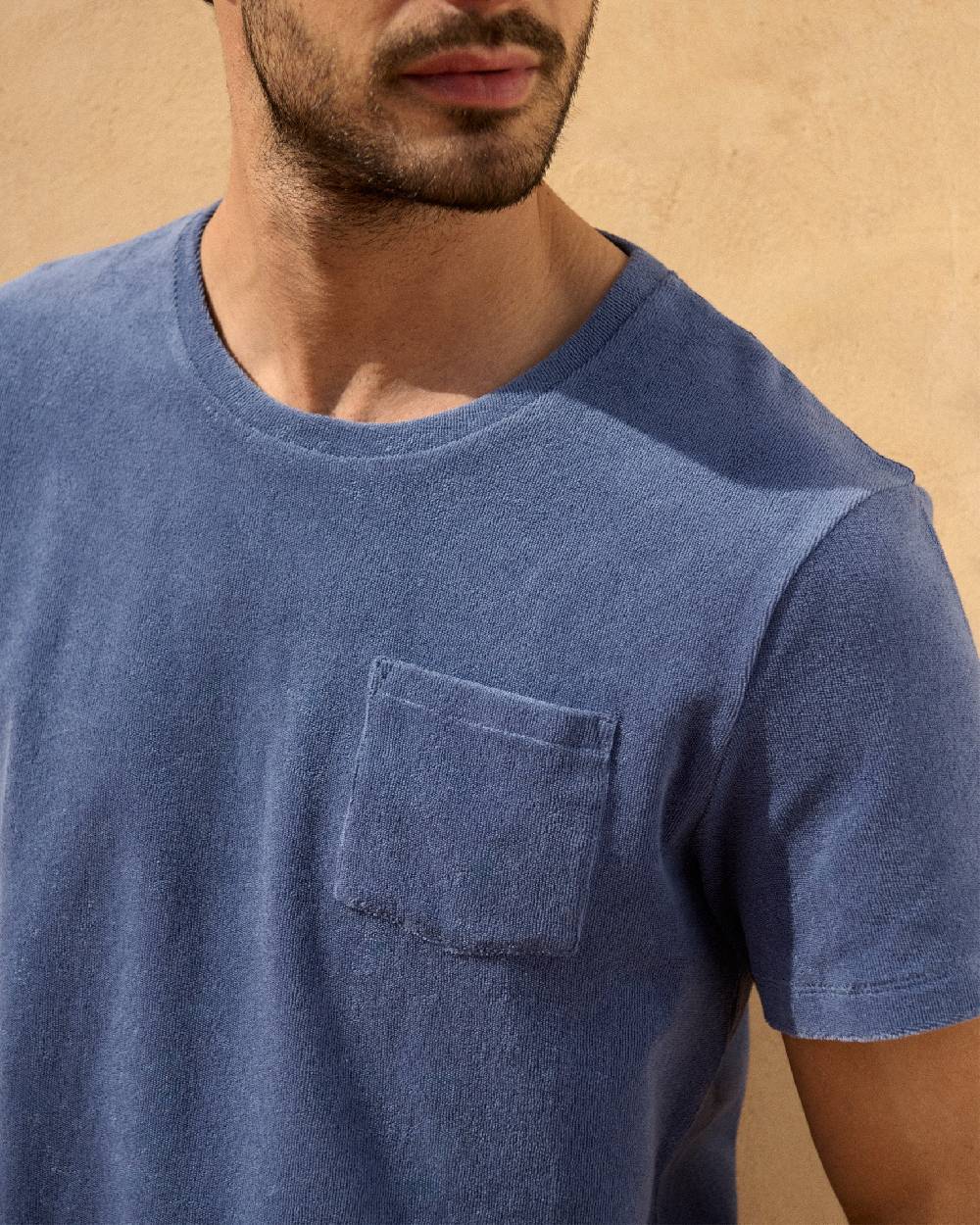 Manebí Organic Terry Cotton|Emilio T-Shirt - Petrole Vendite Flash