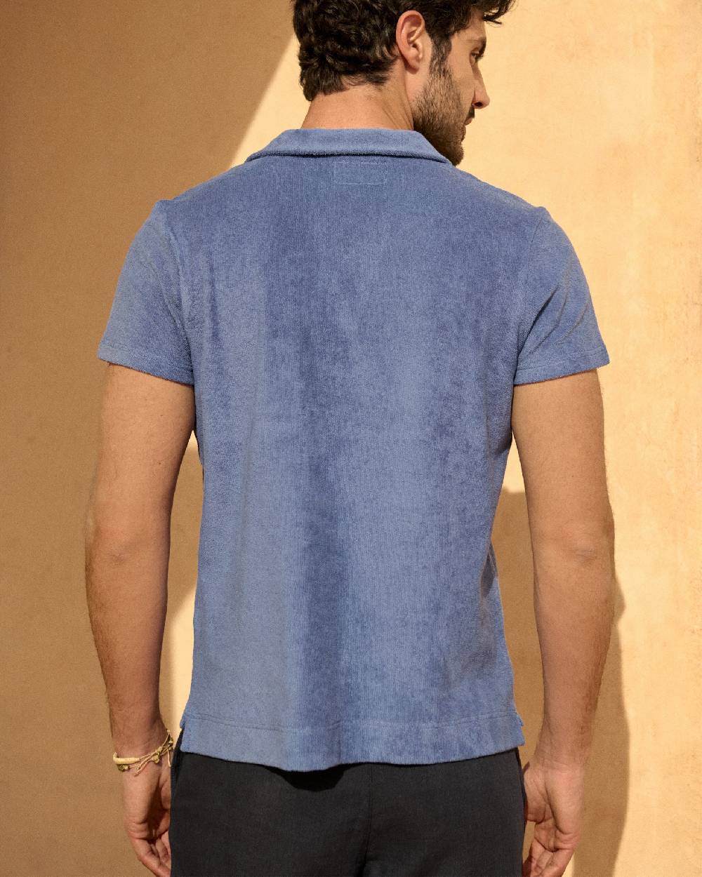 Manebí Organic Terry Cotton|Olive Polo Shirt - Short Sleeves Petrole Negozio