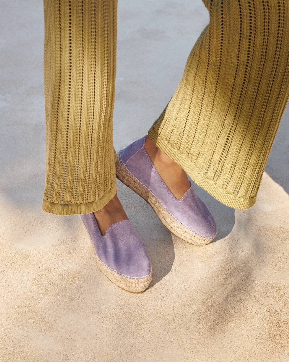 Manebí Suede Double Sole Espadrilles - Hamptons Wisteria Lilac Nuova