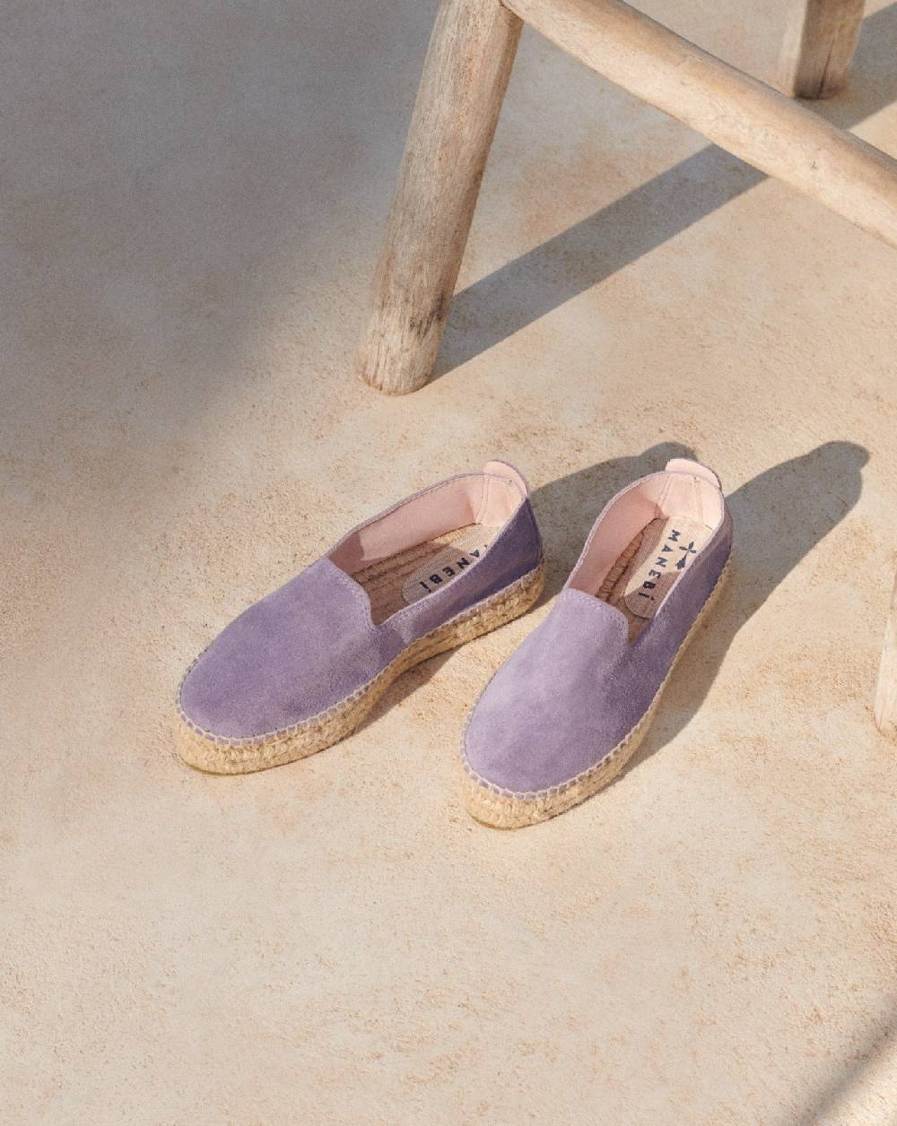 Manebí Suede Double Sole Espadrilles - Hamptons Wisteria Lilac Nuova