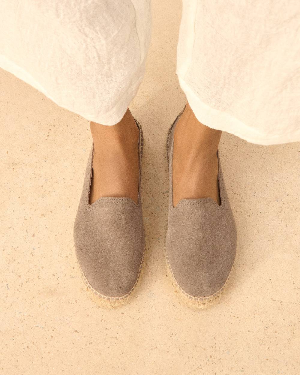 Manebí Espadrillas con doppia suola - Hamptons - Coco Brown Promozione