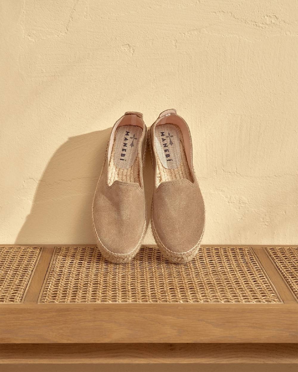Manebí Espadrillas con Doppia Suola - Hamptons - Vintage Taupe Spedizione Gratuita