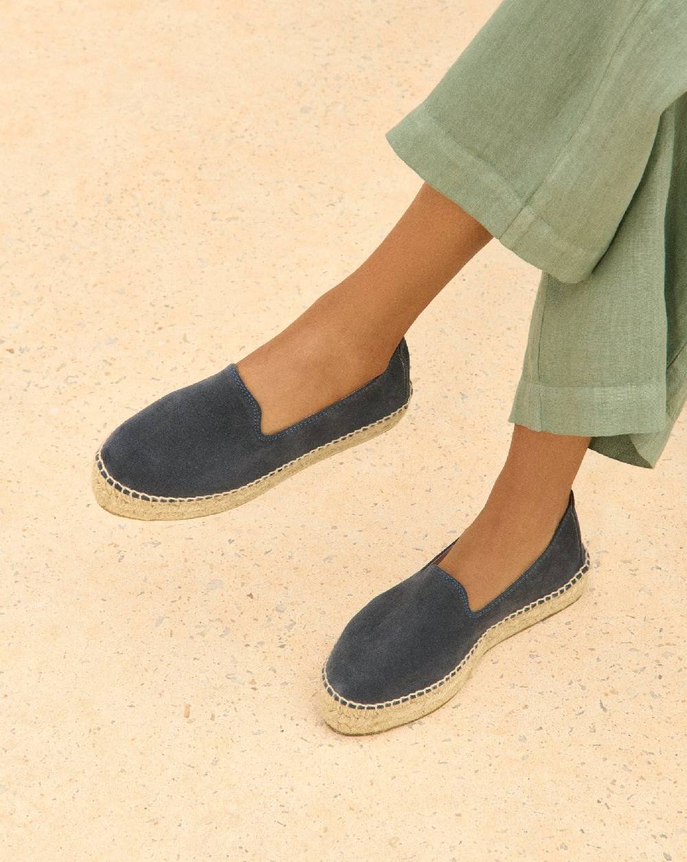 Manebí Espadrillas con doppia suola - Hamptons - Patriot Blu Soddisfazione Garantita