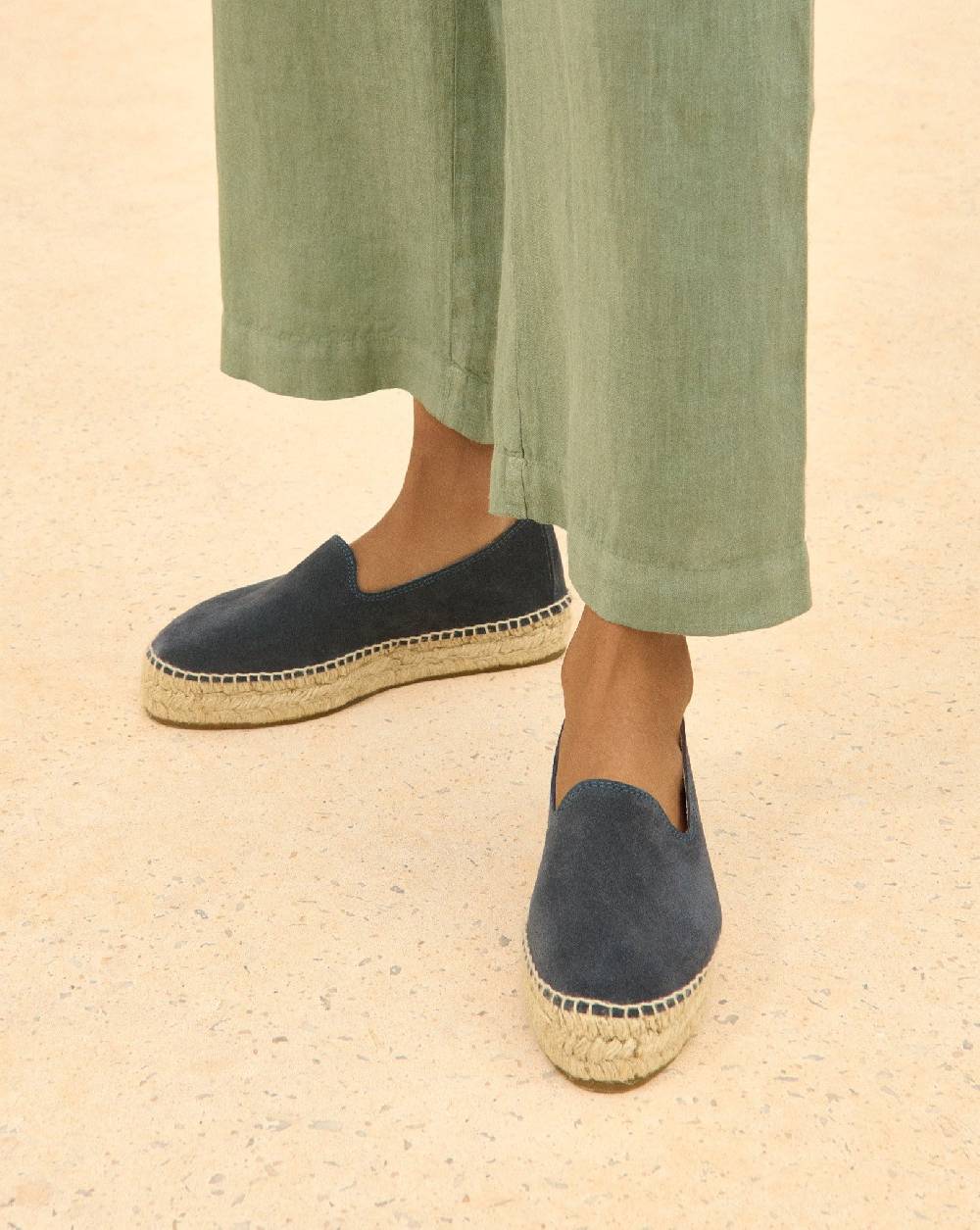 Manebí Espadrillas con doppia suola - Hamptons - Patriot Blu Soddisfazione Garantita