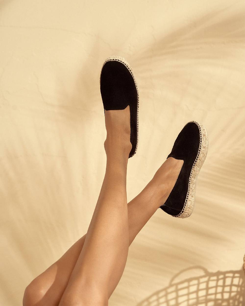 Manebí Espadrillas Doppia Suola - Hamptons - Nere Qualità Garantita