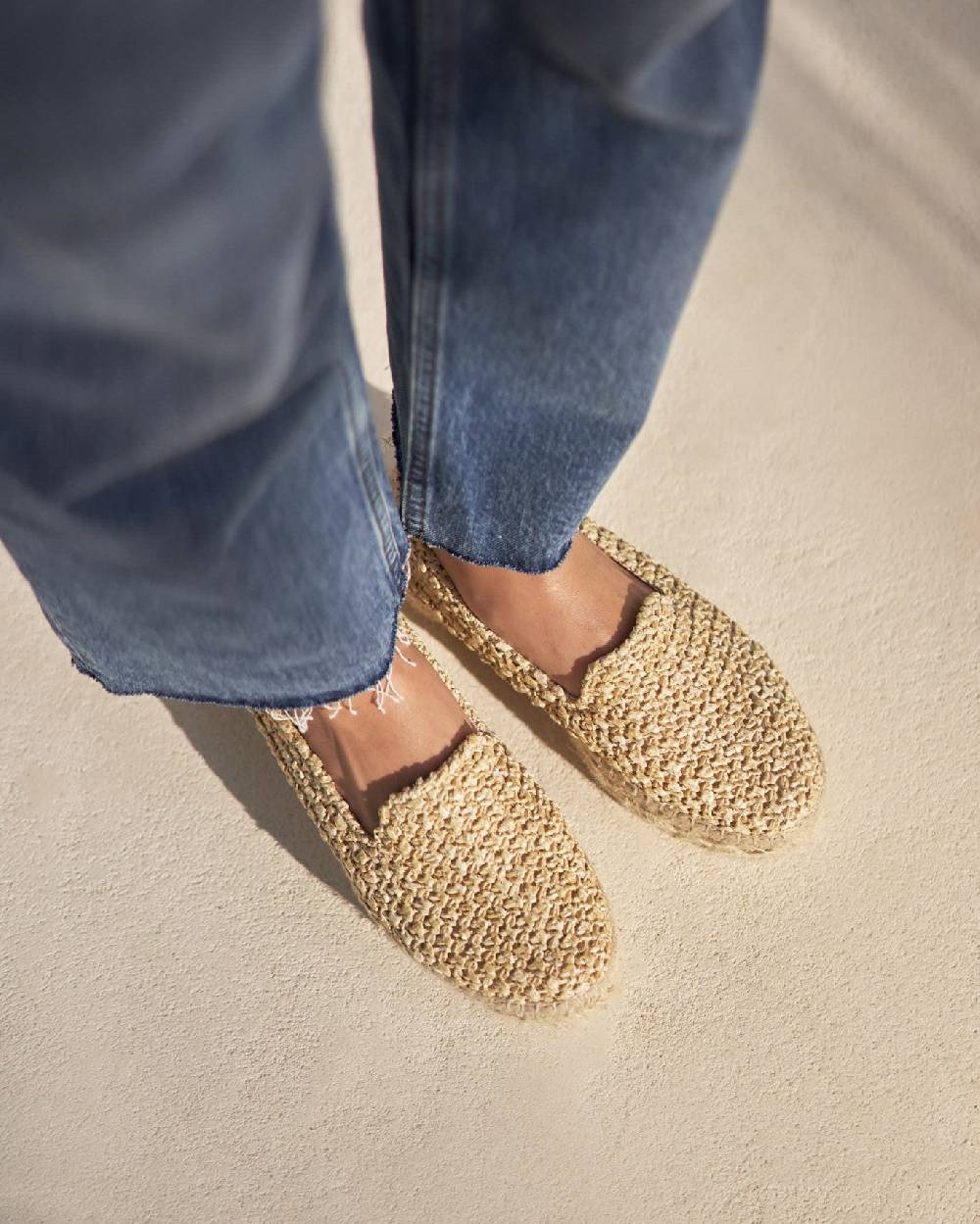 Manebí Raffia Double Sole Espadrilles - Yucatán Raffia Net Consegna Veloce