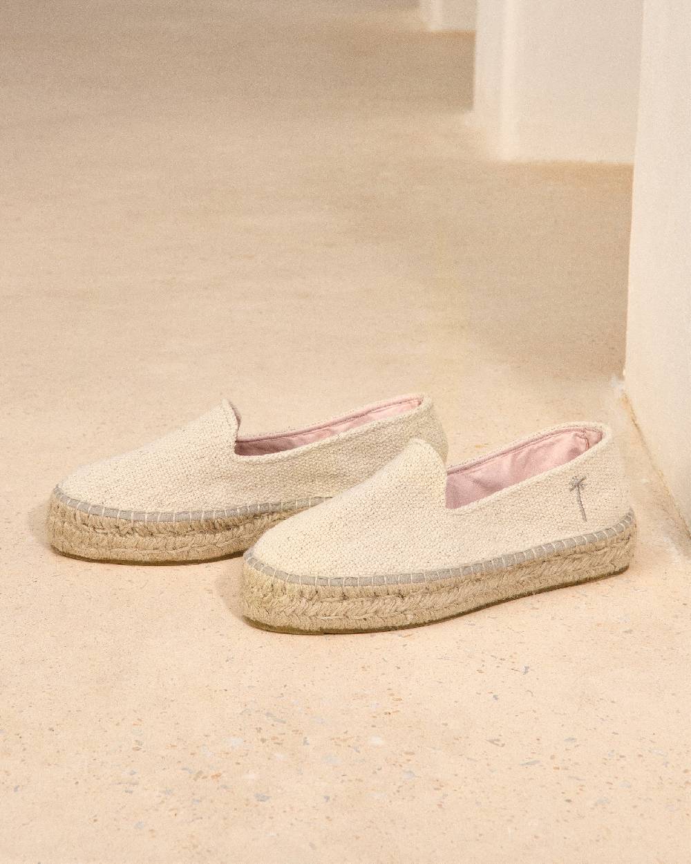 Manebí Coarse Woven Canvas|Double Sole Espadrilles - Yucatán Natural Promozione Limitata