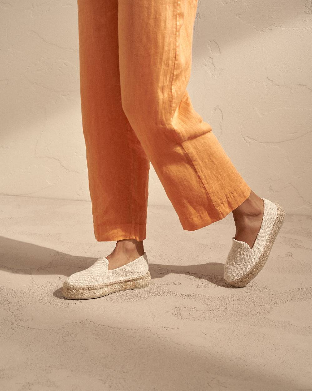 Manebí Coarse Woven Canvas|Double Sole Espadrilles - Yucatán Natural Promozione Limitata
