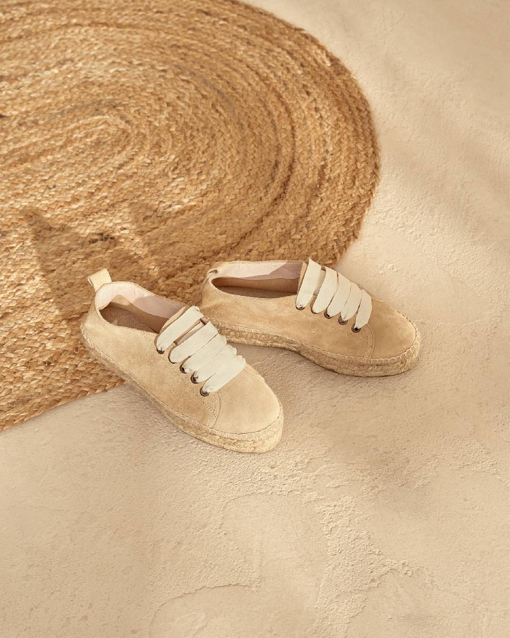 Manebí Espadrillas stringate - Hamptons - Beige champagne Fino Al -60%