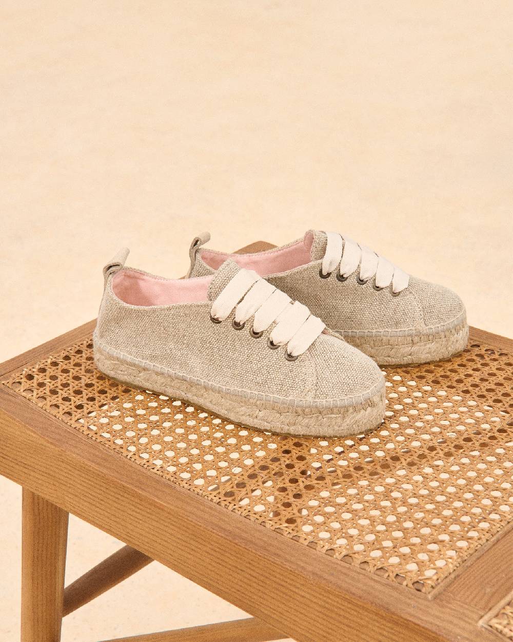 Manebí Organic Hemp Lace-Up Espadrilles - La Havana Natural Shopping Online